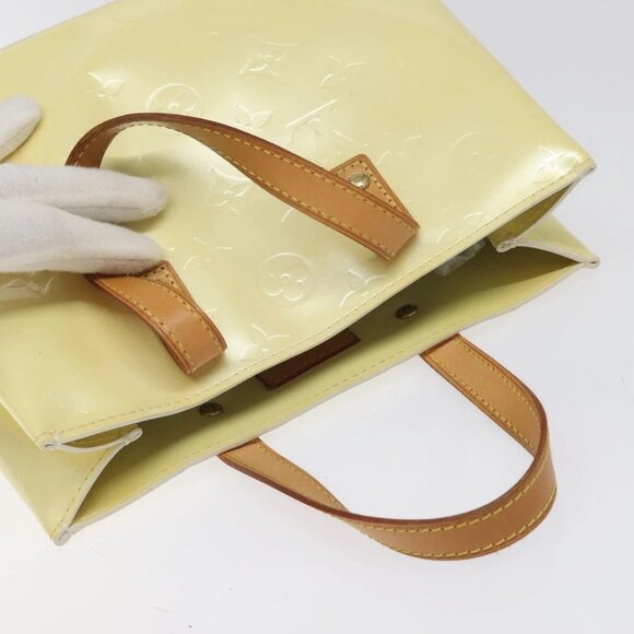 LOUIS VUITTON Monogram Vernis Reade PM Hand Bag Perle LV Auth - Picture 7 of 16